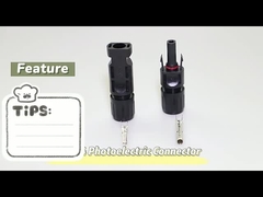 Il rame ha placcato i connettori a tenuta d'acqua del pannello solare IP67 per il montaggio del sistema